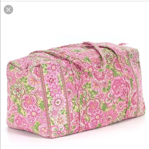 Vera Bradley Handbags - Petals Pink Vera Bradley Large Duffle